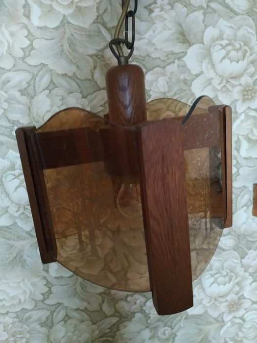 Вінтажна підвісна лампа 70-х років.