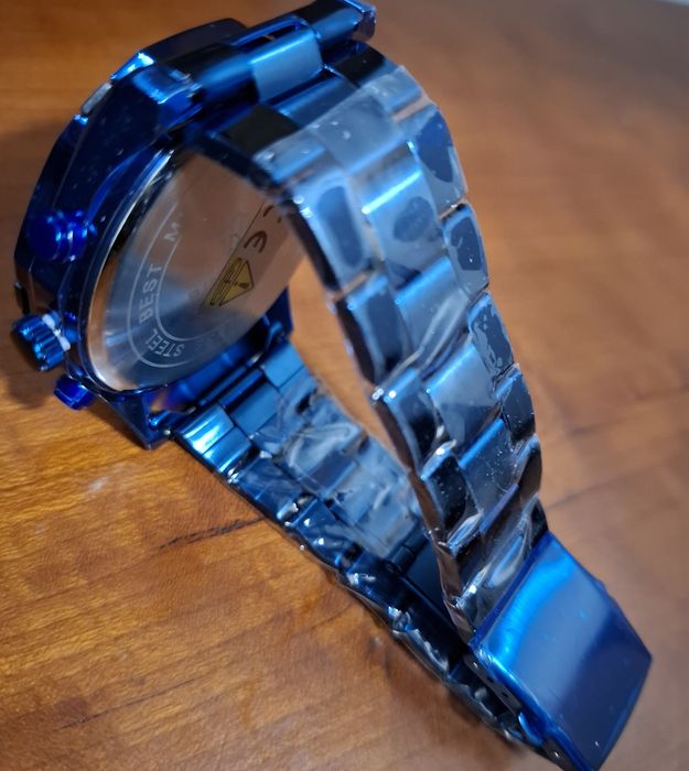 Relógio Quartzo Azul , Prova de Água