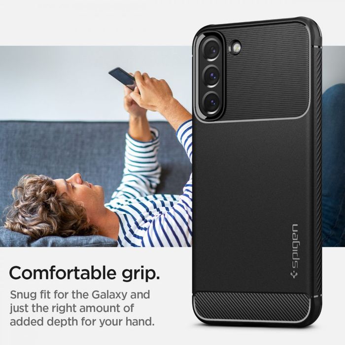 Spigen rugged armor Galaxy S22 matte black
