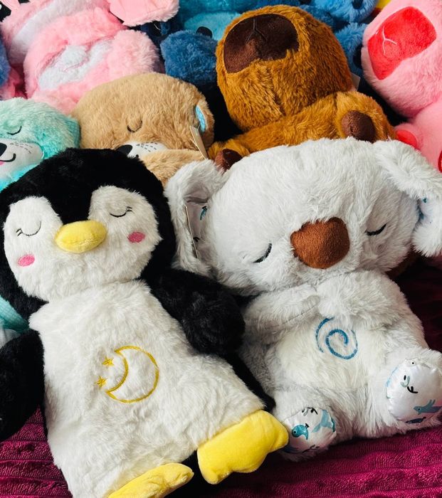 М'які дихаючі іграшки-нічники: стіч, коала, капібара, пінгвін, видра