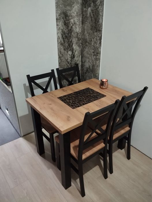 Zestaw KRZYŻAK FEMI Promocja  stół + 4 KRZESŁA