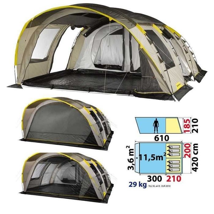 Tenda Quechua 6.2XL AIR como nova