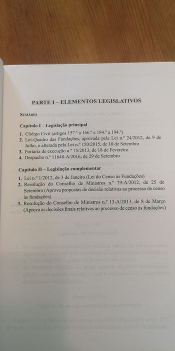 "Colectânea de Direito das Fundações" LIVRO NOVO