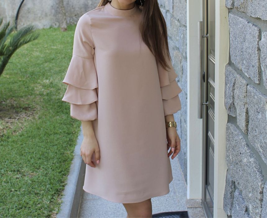 Vestido rosa Zara