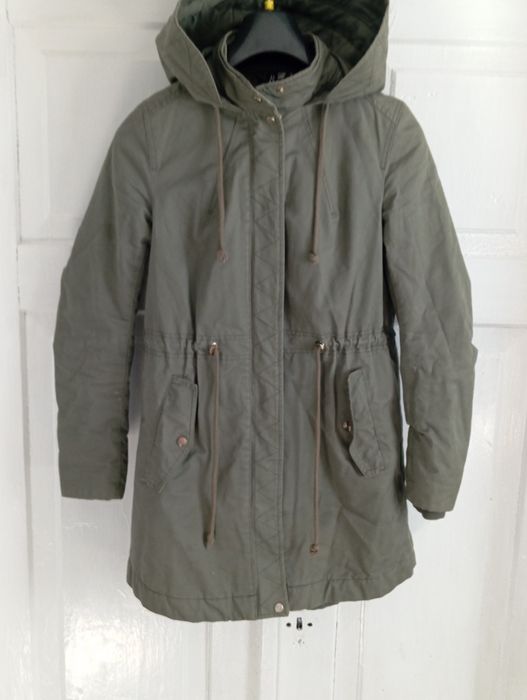 Kurtka damska parka oliwkowa khaki r S