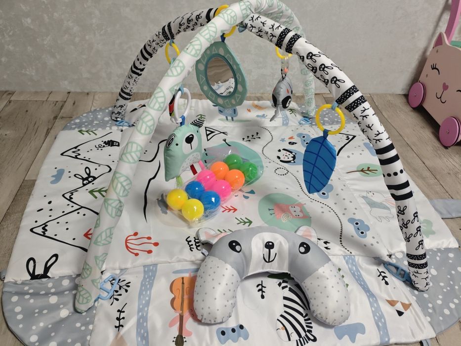 Розвиваючий інтерактивний килимок для дітей - немовлят Ricokids кролик