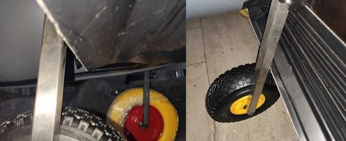 Транцевые колеса для лодки НДНД, транцеві колеса нержавійка КТ4Н для ч