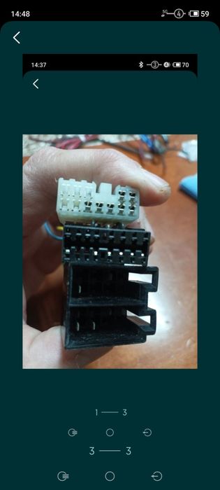 Fichas de ligação para auto radio de automóveis *