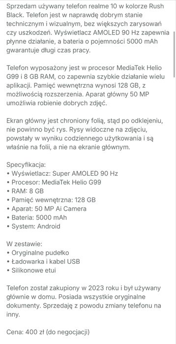 Smartfon realme 10