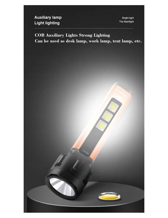 Lanterna LED USB Recarregável QA-L772