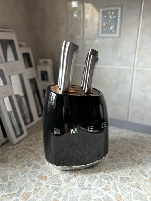 Набір кухоних ножів smeg smeg ножи ножик / чорный