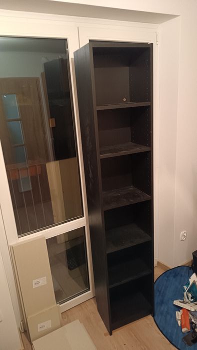 Regał Billy czarny 40x28x202 cm