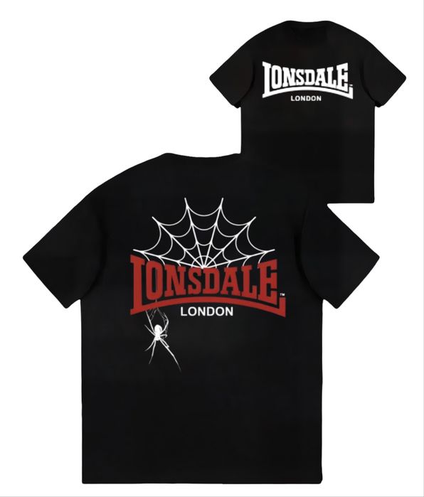 Мужская футболка Lonsdale London Fight Spider logo унисекс лонсдейл