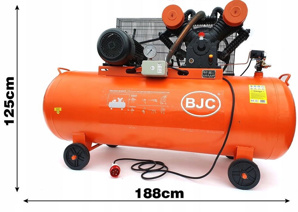 Kompresor olejowy  500L / 1450l/min 12,5 bar BJC Profesionaln