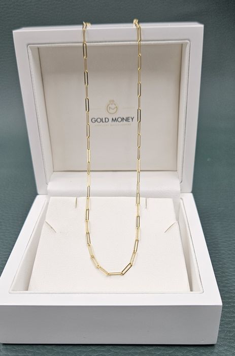 Złoty łańcuszek paperclip 585 GOLD MONEY