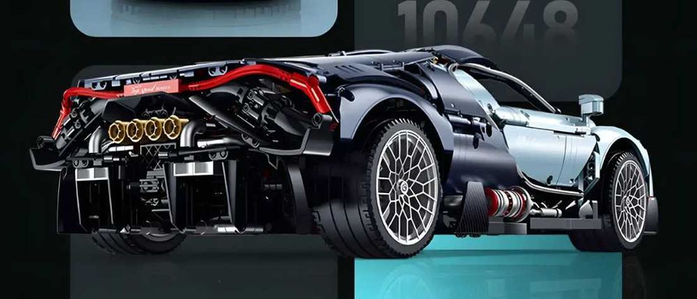 ‼️В НАЯВНОСТІ‼️Конструктор GULY 10648 Bugatti Tourbillon | Масштаб 1:8