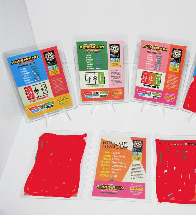 4 Cartas Fifa Women's World Cup Raras