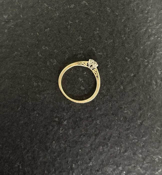 Pierścionek zaręczynowy Rozmiar 10 Brylant 0,15 ct Złoto 585