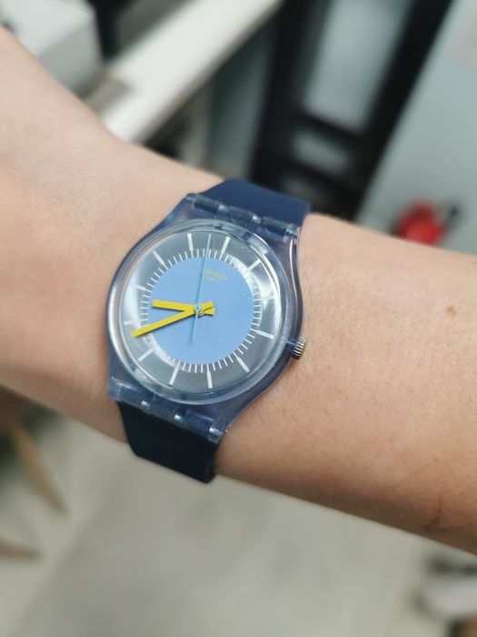 Zegarek swatch gent błękitny granatowy unisex