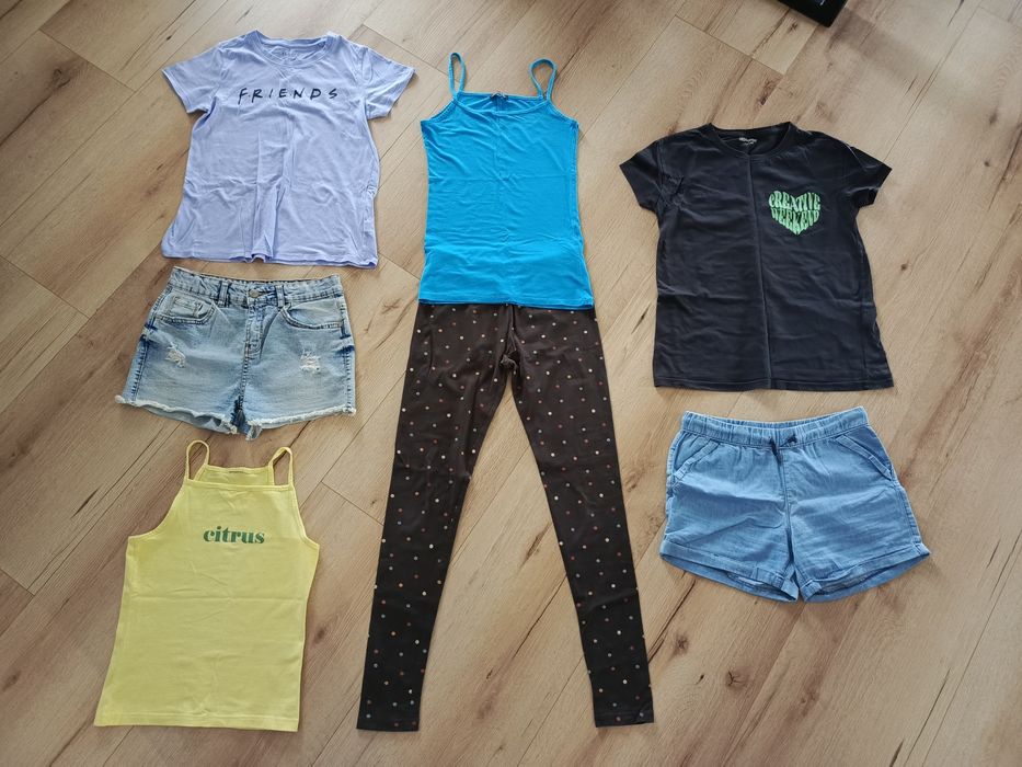 Zestaw ubrań dziewczęcych na lato, rozm.152-158