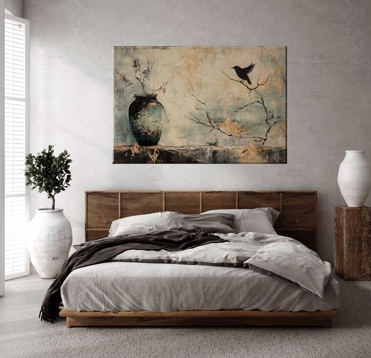 Zatrzymany Moment | Obraz na płótnie premium 150x100 cm | Wabi Sabi 54