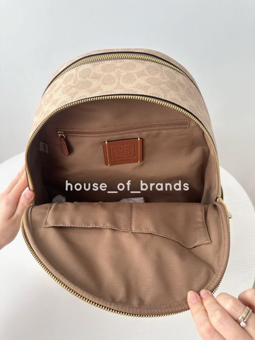 COACH Court Backpack Жіночий шкіряний рюкзак женский кожаный рюкзачек