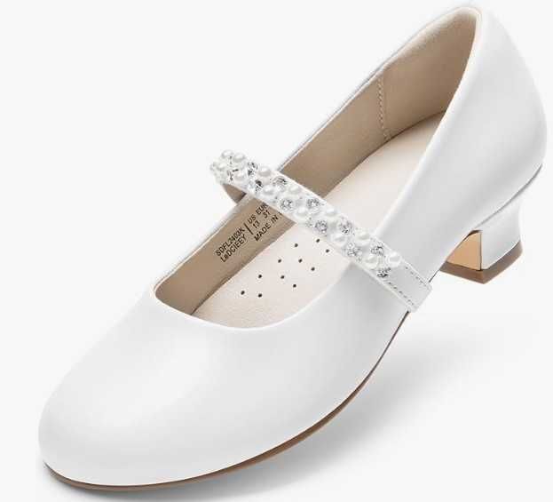 Dziewczęce buty baleriny kolor biały rozmiar 35 DREAM PAIRS
