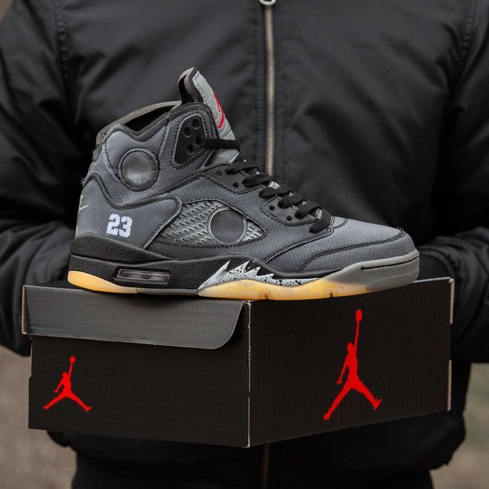 Кросівки Air Jordan Retro 5 x Off-White 37-45 (Оплата при отриманні)