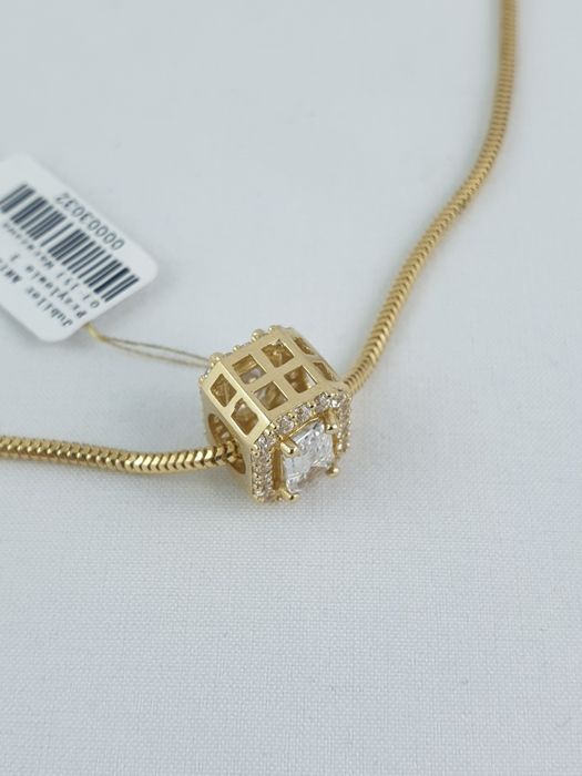 Złota zawieszka charms nowa idealna na łańcuszek i bransoletkę 585