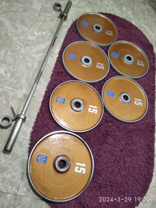 Штанга Олімпійська 50 мм, 100 кг+(ціна за гриф..: 3 000 грн. - Атлетика ...