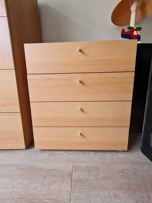 Conjunto Camiseiro + Mesa Cabeceira cor faia