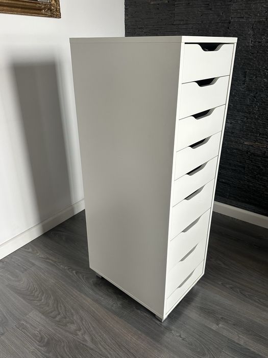Komoda IKEA ALEX 9 szuflad – biała