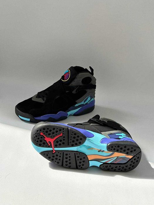 Бомбические мужские кроссовки Jordan 8 Retro Aqua кросівки джордан