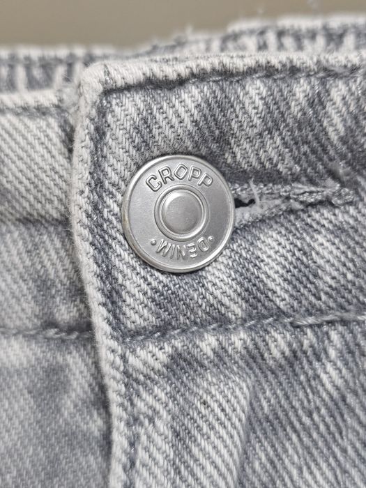 Cropp Denim jeansowe spodenki jortsy ,baggy ,shorts , szorty szare