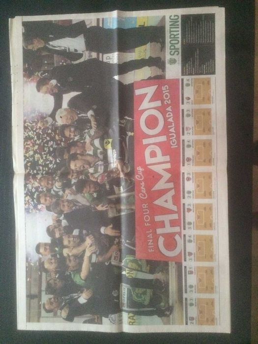 Hóquei em Patins - Jornal Sporting - Conquista da Taça Cers - 2017