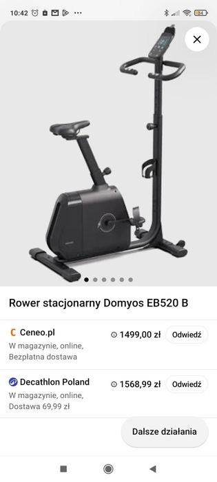 Rower stacjonarny Domyos 520 Decathlon