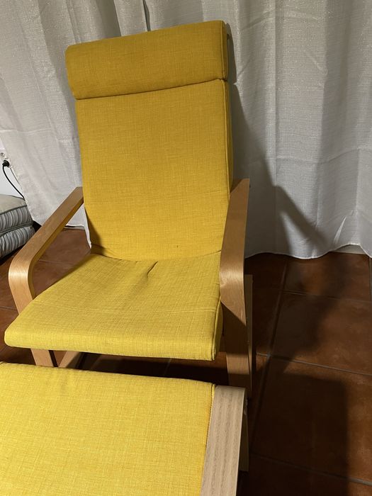 Poltrona e repousa pés ikea