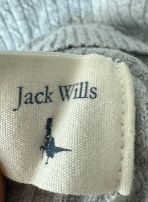 Sweter bawełna wełniany pleciony warkocz basic casual Jack Wills S