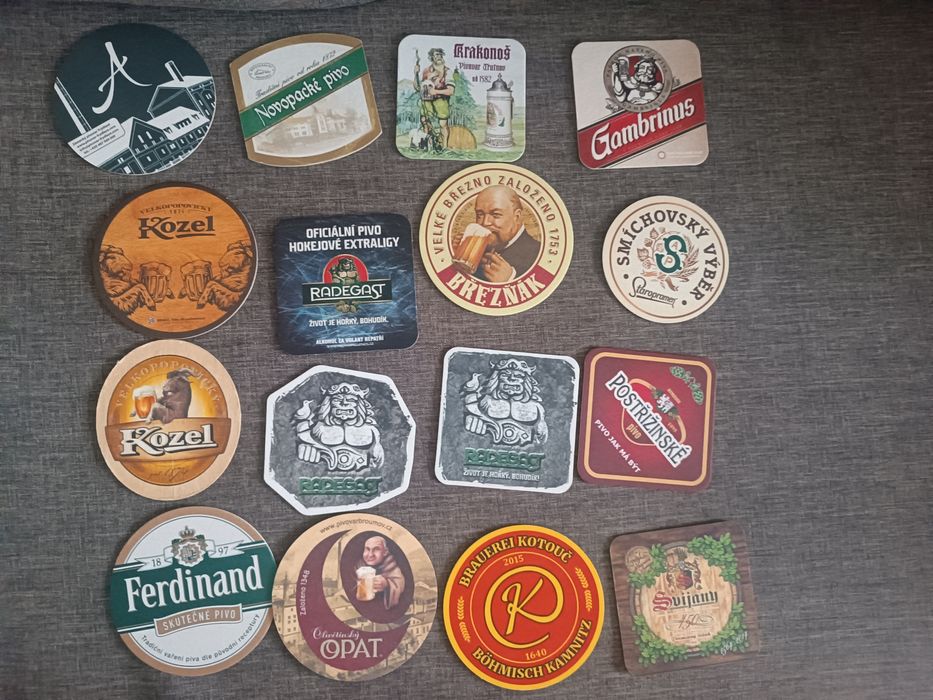 Podstawki piwne z Czech zestaw podstawek