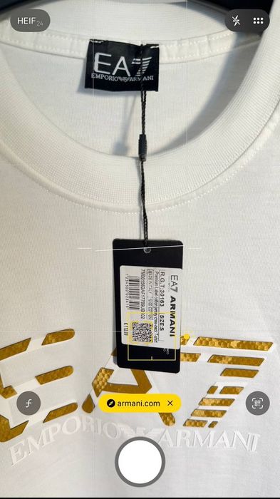 Крута  чоловіча мужская футболка Armani EA7 розмір S-XXL
