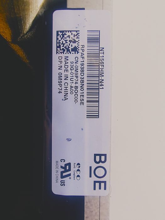 BOE , Full HD, Slim, 30 pin, справна