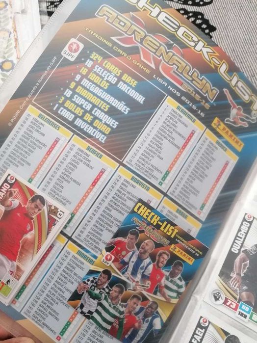 Caderneta Cromos - Football - Adrenalyn XL - Primeira Liga Nos 2014-15