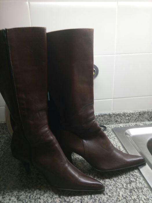 Botas em pele, n. 37, excelente qualidade