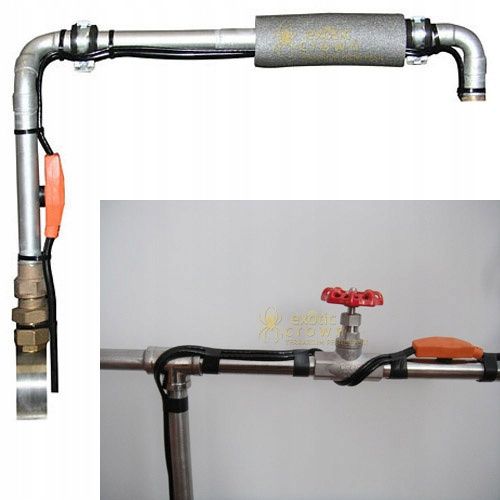 KABEL GRZEWCZY 6m przewód grzejny z Termostatem do ZABEZPIECZENIA RUR