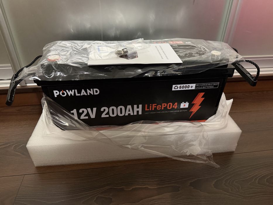 В Наявності POWLAND LiFePO4 АКБ 12V 200Ah з BMS платою 6000+ циклів