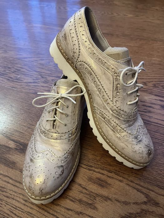 Skorzany buty brogsy/oxfordy Hammer