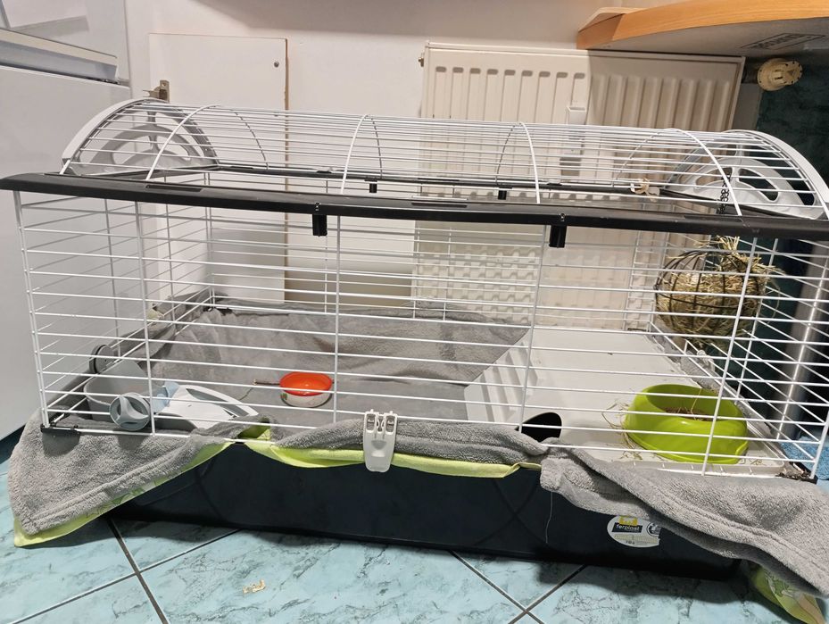 Klatka duża dla królika z akcesoriami