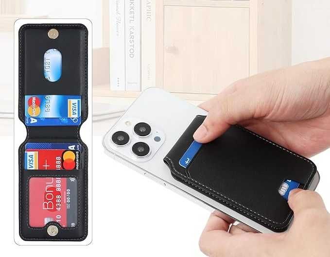 Magnetyczny uchwyt na karty MagSafe z podstawką do iPhone AFARER