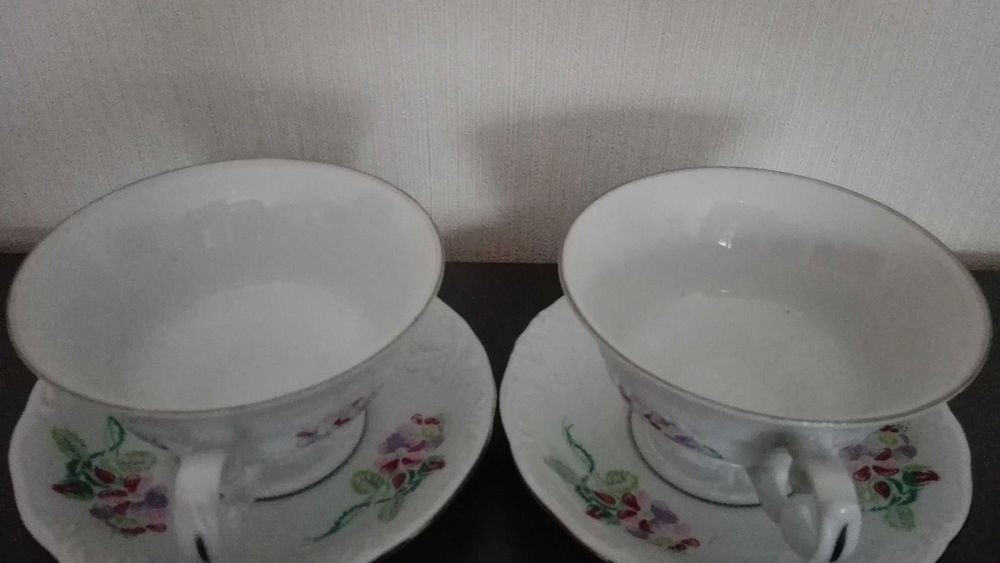 Filiżanki Fryderyka 2szt, stara porcelana Wałbrzych