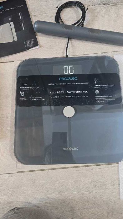 Waga elektroniczna łazienkowa Cecotec 10600 Smart Healthy Pro SZARA